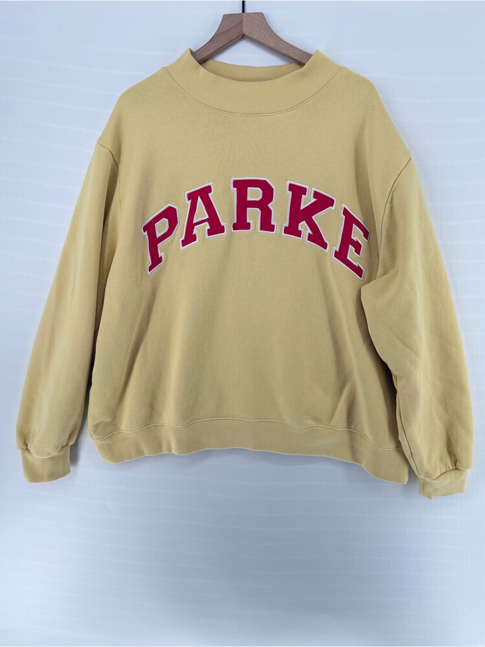 PARKE SOLD OUT 🍋 Pink Lemonade Varsity Mockneck Sweatshirt